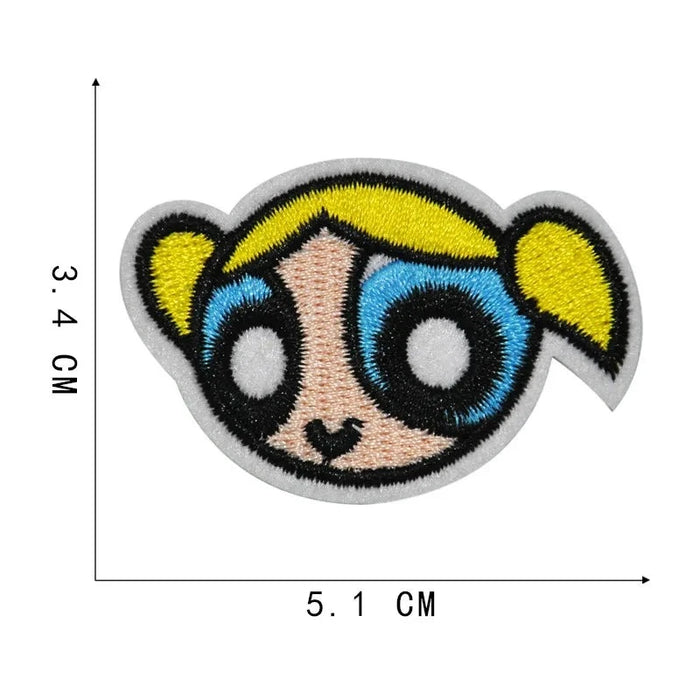 The Powerpuff Girls 'Bubbles | Head' Embroidered Patch