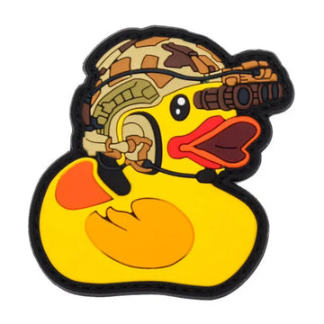 Tactical Yellow Duck 'Night Vision Goggles' PVC Rubber Velcro Patch