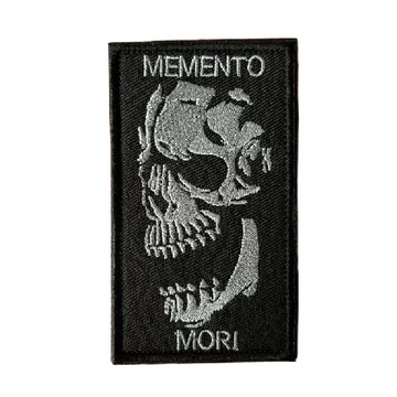 Memento Mori Embroidered Velcro Patch