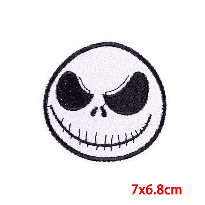 The Nightmare Before Christmas 'Jack Skellington | Face' Embroidered Patch