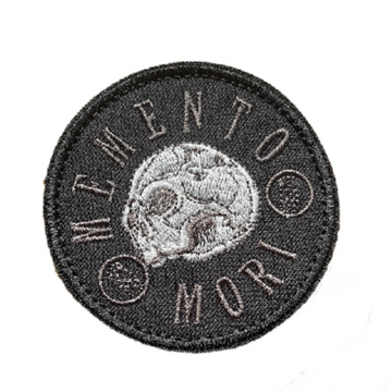Skull 'Memento Mori | Round' Embroidered Velcro Patch