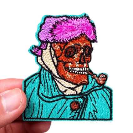 Vincent Van Gogh x Skull Embroidered Patch