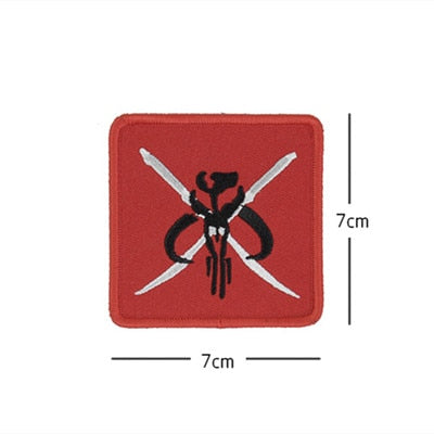 Empire and Rebellion 'Empire and Rebellion Skull | Crossed Swords' Embroidered Velcro Patch