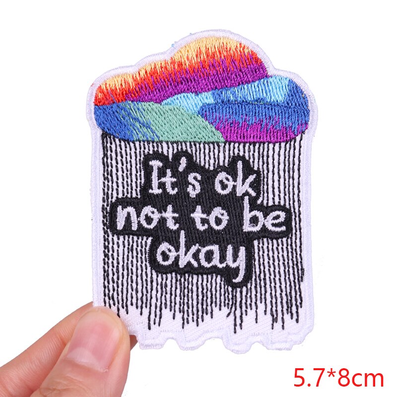 Mental Health 'It's Ok Not To Be Okay' Embroidered Patch