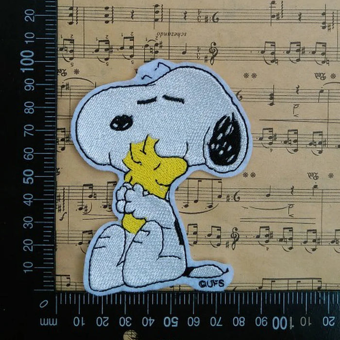 The Peanuts Movie 'Snoopy Hugging Woodstock' Embroidered Patch