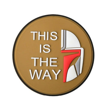 Empire and Rebellion 'This Is The Way | Half Empire and Rebellion Helmet | 3.0' PVC Rubber Velcro Patch
