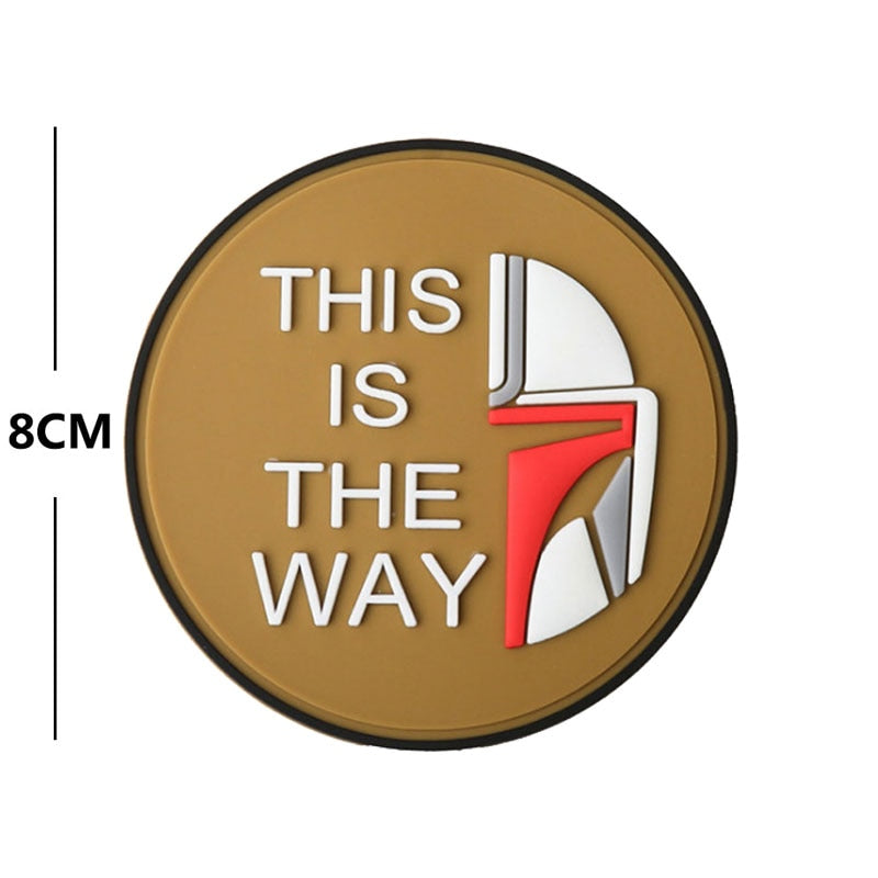 Empire and Rebellion 'This Is The Way | Half Empire and Rebellion Helmet | 3.0' PVC Rubber Velcro Patch