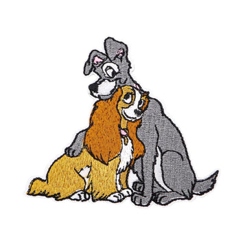 Lady and the Tramp 'Hugging' Embroidered Patch