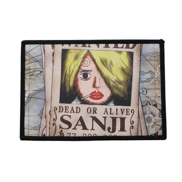 One Piece 'Sanji | Dead or Alive' Embroidered Velcro Patch