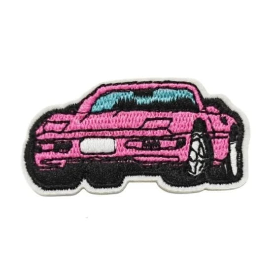 Barbie 'Pink Convertible Car' Embroidered Patch