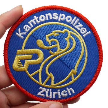 Emblem 'Kantonspolizei Zürich' Embroidered Velcro Patch
