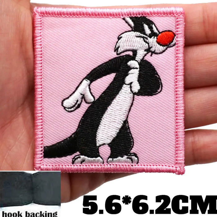 Looney Tunes 'Sylvester the Cat | Square' Embroidered Velcro Patch