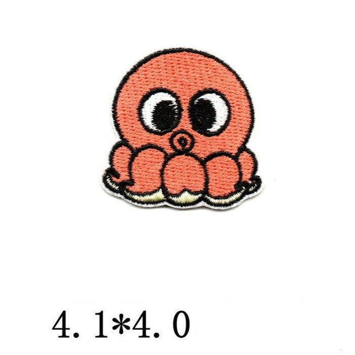 Cute Sea Animal 'Octopus' Embroidered Patch