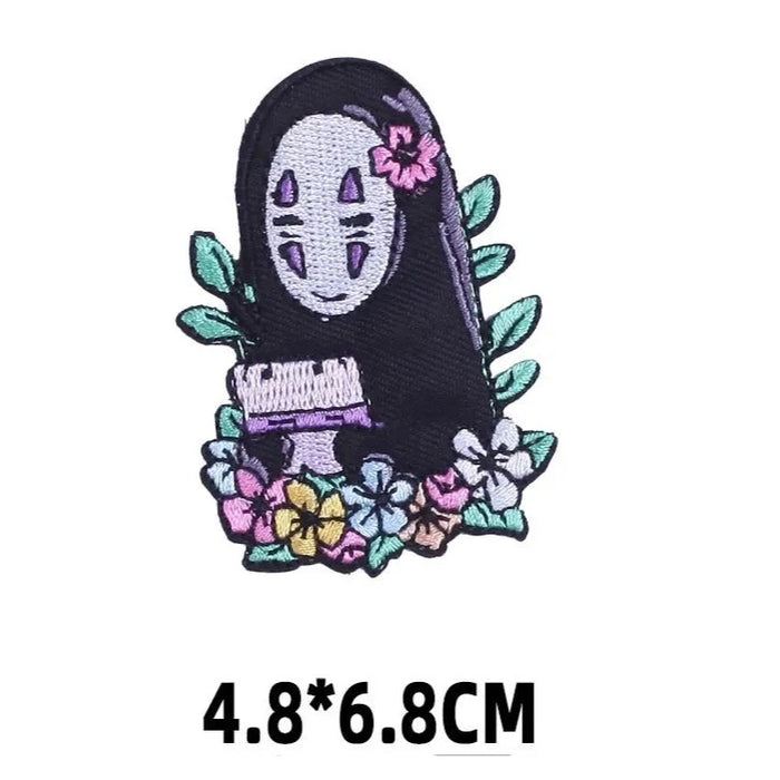Spirited Away 'No-Face | Floral 1.0' Embroidered Patch