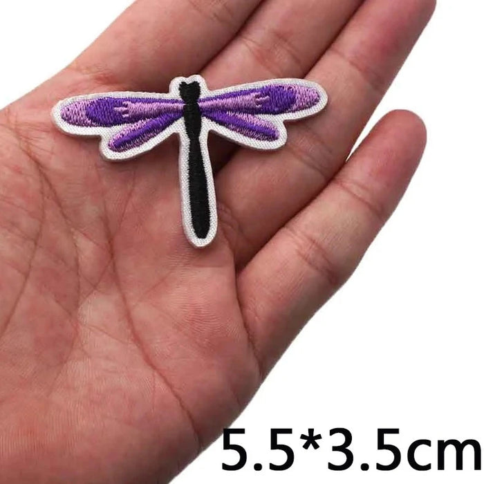 Dragonfly 'Purple Wings' Embroidered Patch