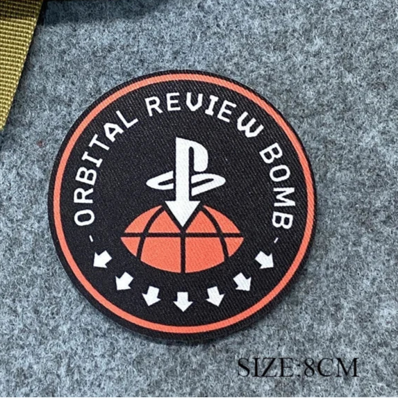Helldivers 'Orbital Review Bomb' Embroidered Velcro Patch