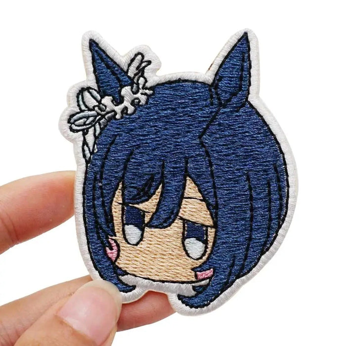 Genshin Impact 'Chibi Keqing | Head' Embroidered Velcro Patch