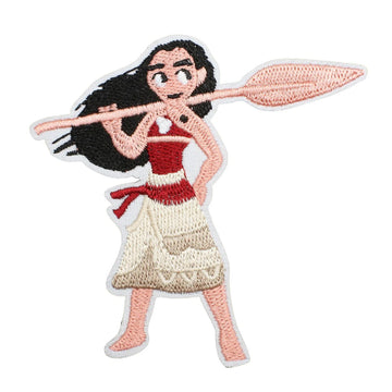 Moana 'Holding Magical Oar' Embroidered Patch