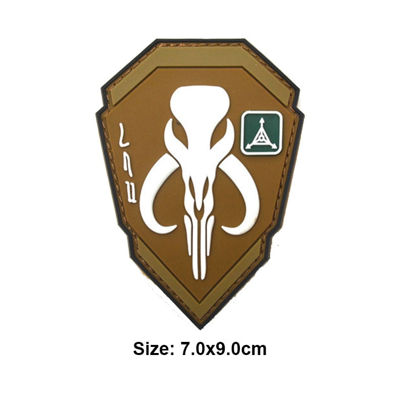 Empire and Rebellion 'Empire and Rebellion Bantha Skull | 2.0' PVC Rubber Velcro Patch