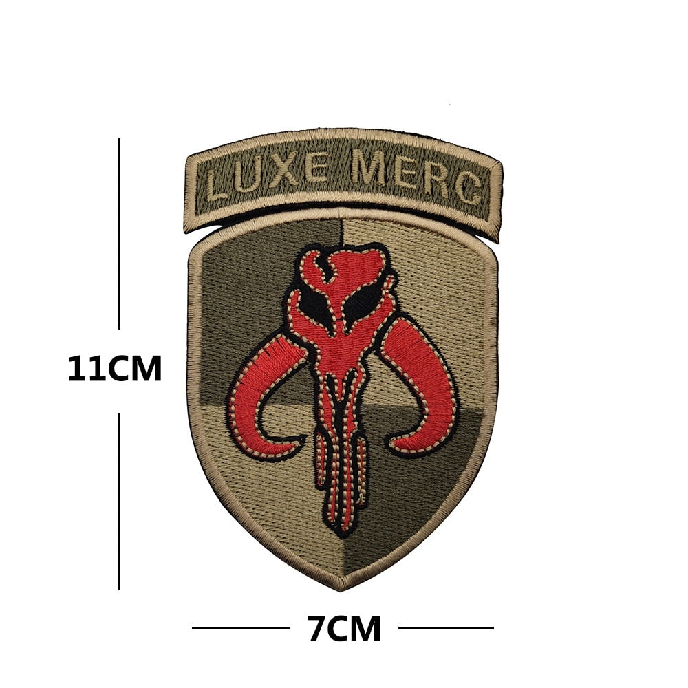 Empire and Rebellion 'Empire and Rebellion Skull | Luxe Merc' Embroidered Velcro Patch
