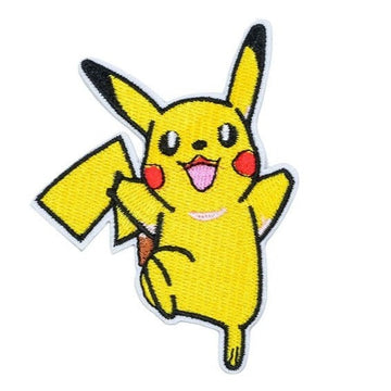 Pocket Monster 'Pikachu | Kicking' Embroidered Patch