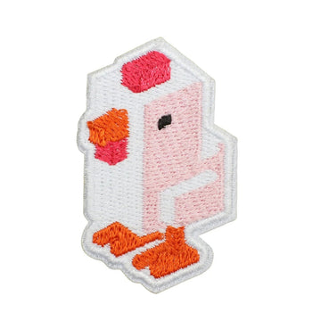 Minecraft 'Cute Chicken' Embroidered Patch