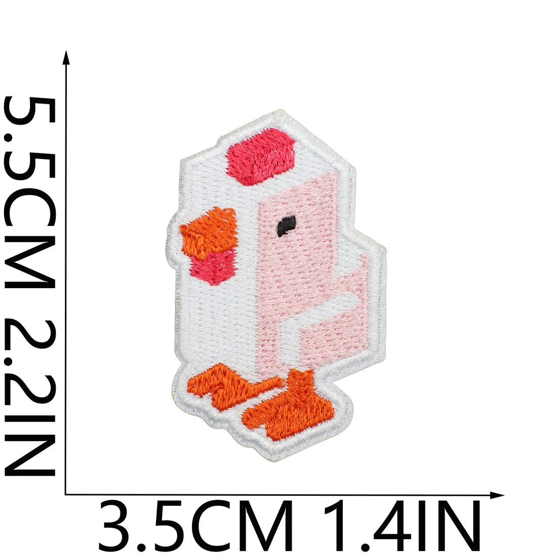 Minecraft 'Cute Chicken' Embroidered Patch