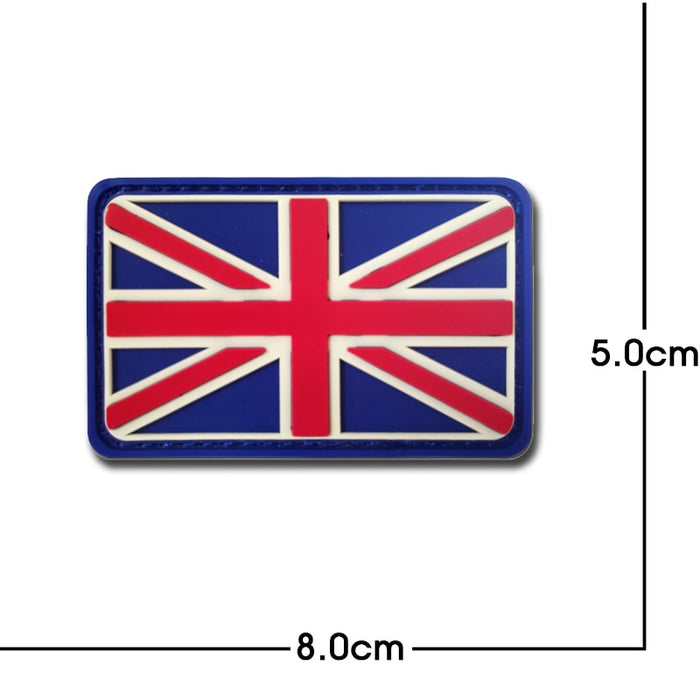 United Kingdom Flag PVC Rubber Velcro Patch