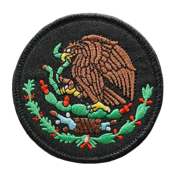 Emblem 'Coat of Arms of Mexico | Round' Embroidered Velcro Patch