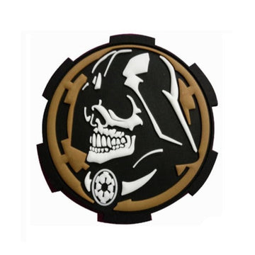 Empire and Rebellion 'Empire and Rebellion Skull | Luminous | 2.0' PVC Rubber Velcro Patch