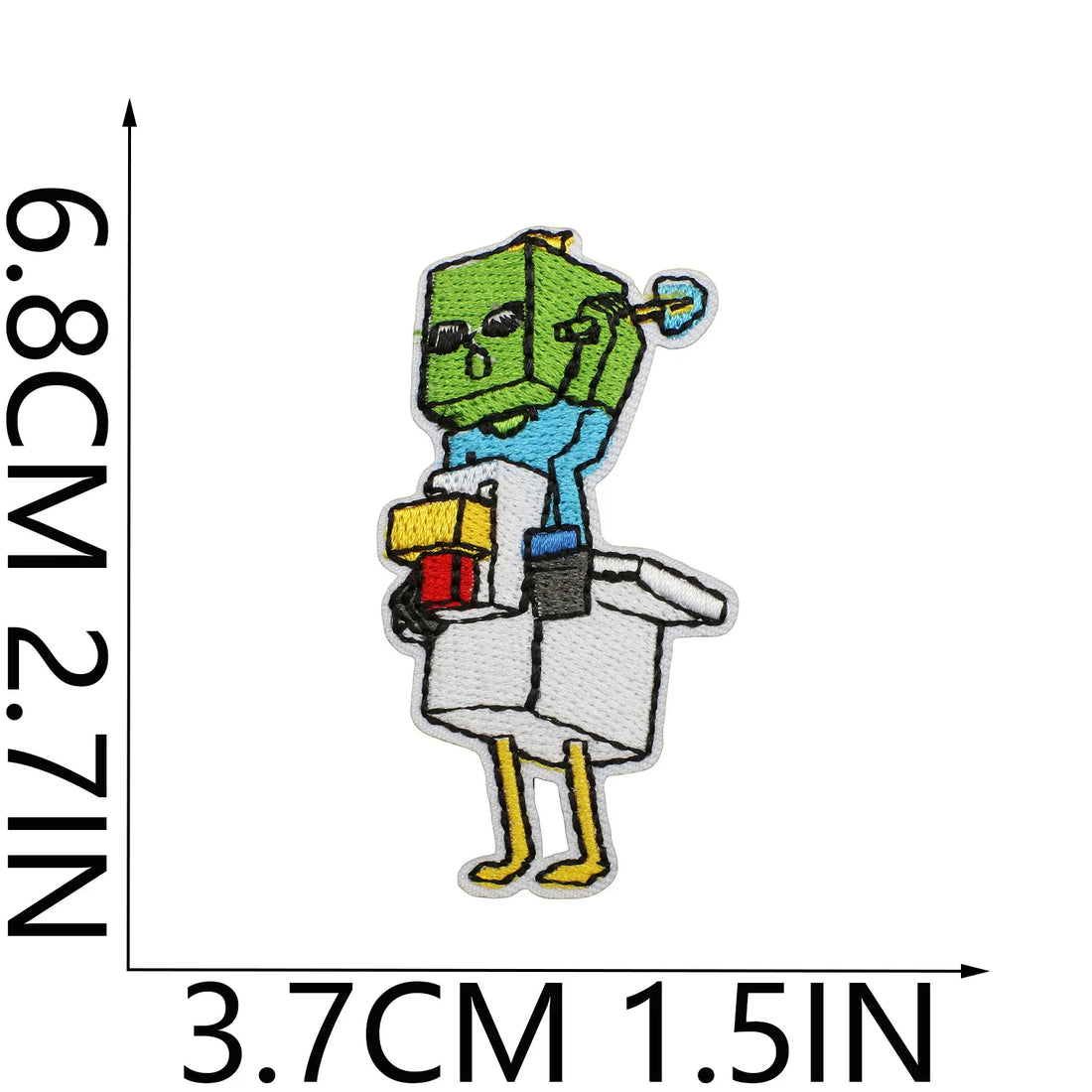 Minecraft 'Chicken Jockey' Embroidered Patch