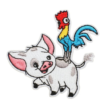Moana 'Pua and Hei Hei 1.0' Embroidered Patch