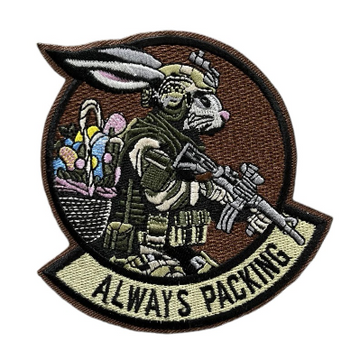 Tactical Rabbit 'Always Packing' Embroidered Velcro Patch