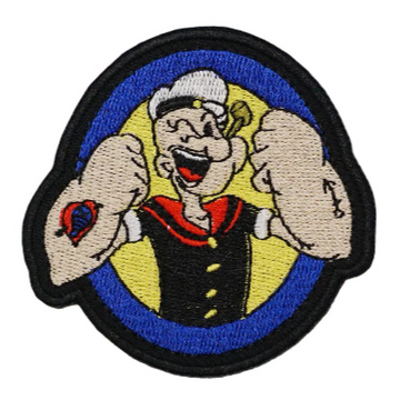 Popeye 'Strong Arms' Embroidered Patch