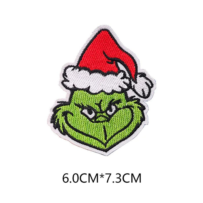 The Grinch 'Serious Face' Embroidered Patch