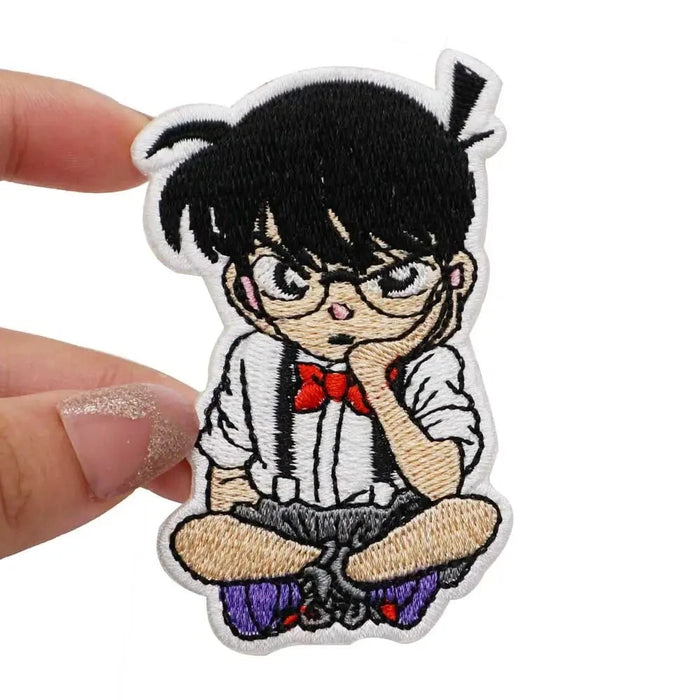 Detective Conan 'Shinichi | Worried' Embroidered Velcro Patch
