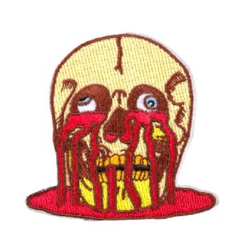 Skull 'Bleeding Eyes' Embroidered Patch
