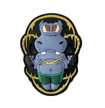 Hippo Fitness 'Skipping Rope' PVC Rubber Velcro Patch