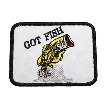 Bigmouth Fish 'Got Fish | Square' Embroidered Velcro Patch