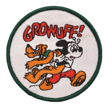 Mickey Mouse 'Mickey and Pluto | Growuff!' Embroidered Patch