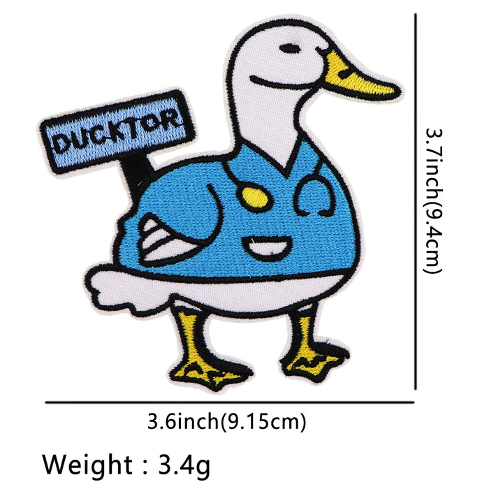 Cute Duck 'Ducktor' Embroidered Patch