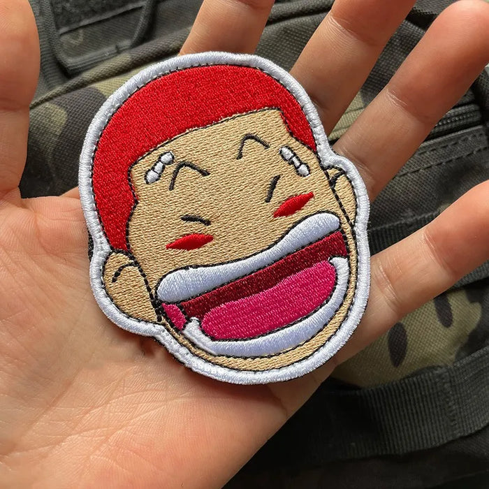 Slam Dunk 'Hanamichi Sakuragi Head | Laughing' Embroidered Velcro Patch