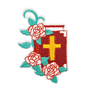 Bible 'Roses' Embroidered Patch