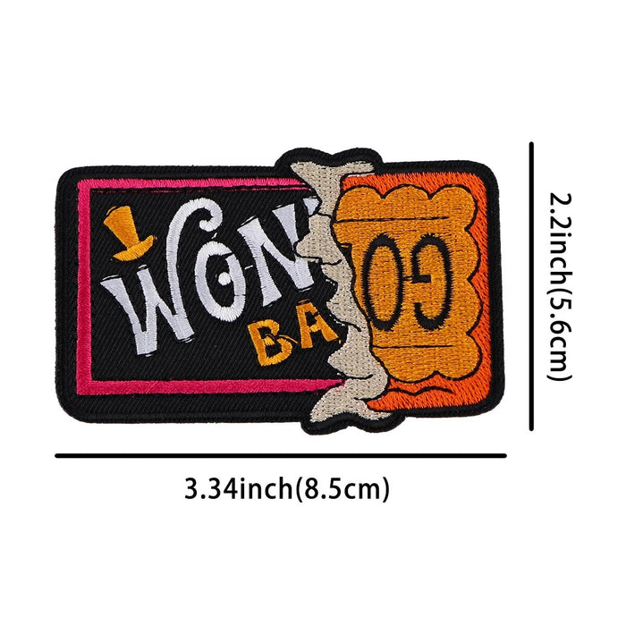 Wonka Bar 'Chocolate Golden Ticket' Embroidered Patch