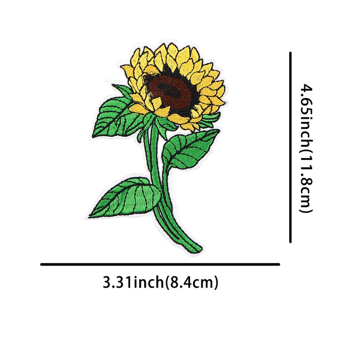 Sunflower Embroidered Patch