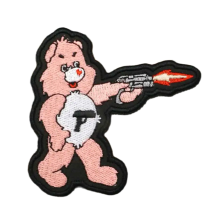 Care Bear 'Tactical Gun' Embroidered Velcro Patch