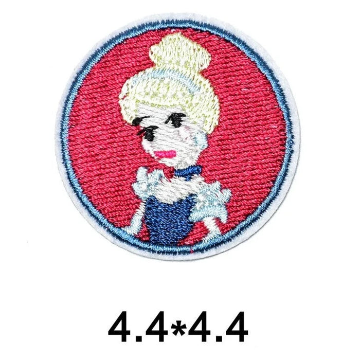 Cinderella 'Round' Embroidered Patch