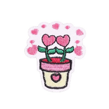 Cute 'Heart Plant' Embroidered Patch
