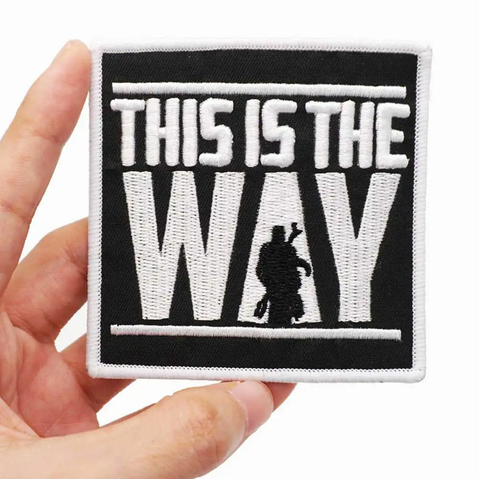 Star Wars 'This Is The Way | Square' Embroidered Velcro Patch