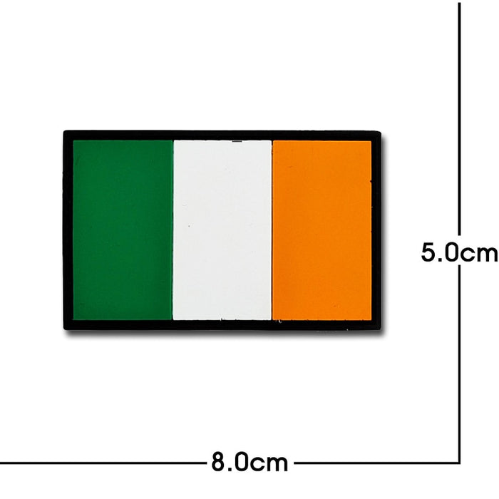 Ireland Flag PVC Rubber Velcro Patch
